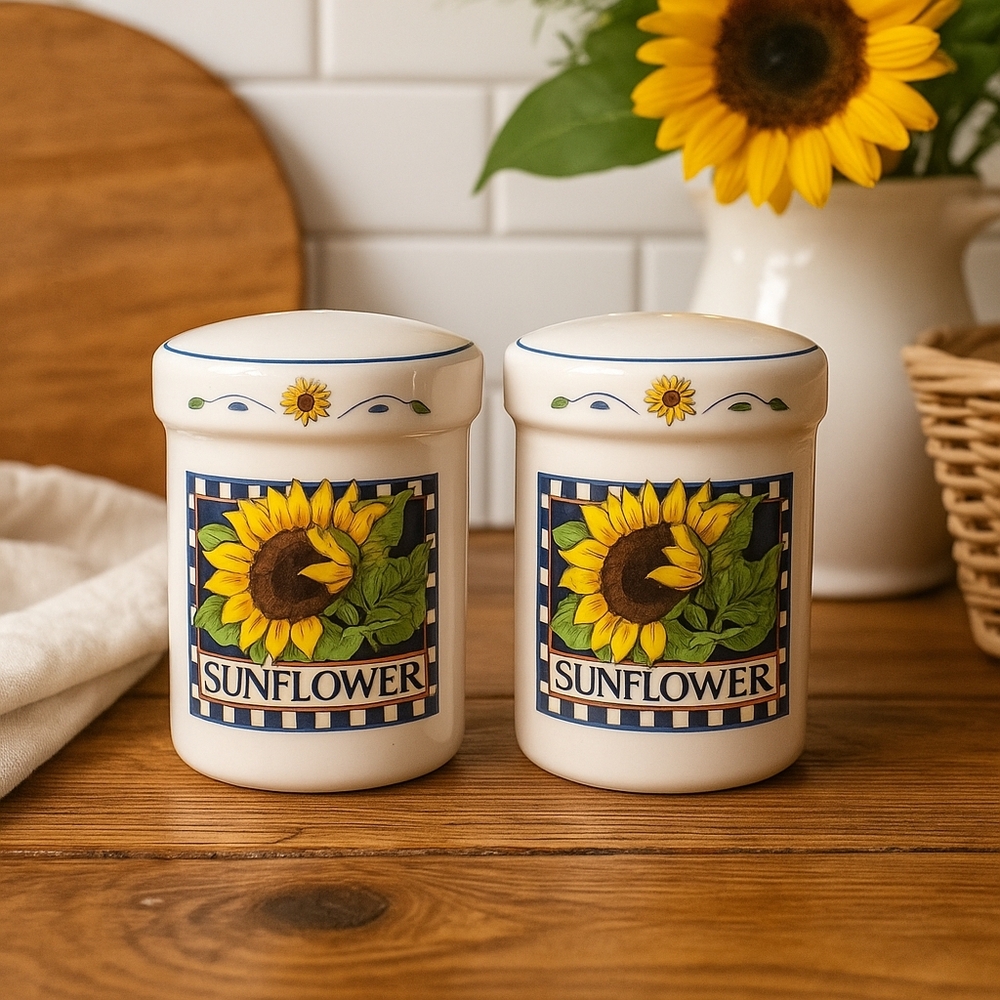 VTG Susan Winget “Sunflower” Salt & Pepper Shakers – Certified International